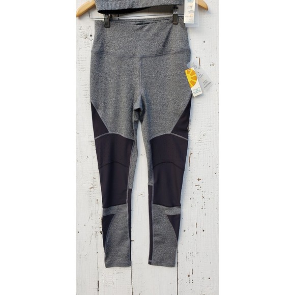 C&C California Grey and Black Athletic Sports Bra Legging Set Sz S NEW - Picture 3 of 14